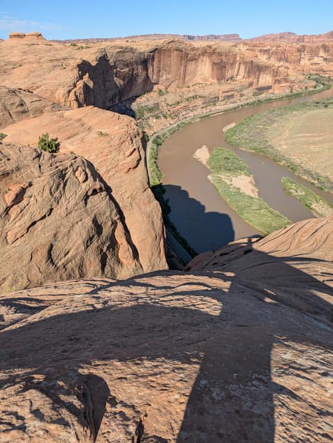 The Colorado River bend from the rim