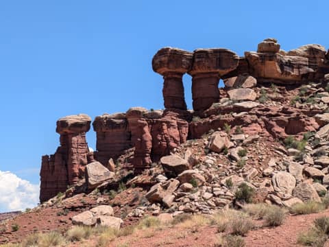 Balanced rock off the trail